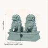 Coppia di Fu Foo Dog Statue di Pietra Guardiane Leoni Statuette Decorative Cinesi Feng Shui Ornamento da Scrivania Decorazione per Casa Soggiorno Bar Caffetteria