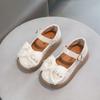 Kinder Lederschuh Frühling Herbst Elegant Mädchen Lässig Schleife Prinzessin Mary Jane Schuhe Mode Glänzend Kinder Party Kleidschuhe
