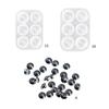 Diy Crystal Epoxy Mold 6 Grids Ball Earrings Bracelet Mirror Resin Mold Beads Silicone Mold for Diy Pendants Making
