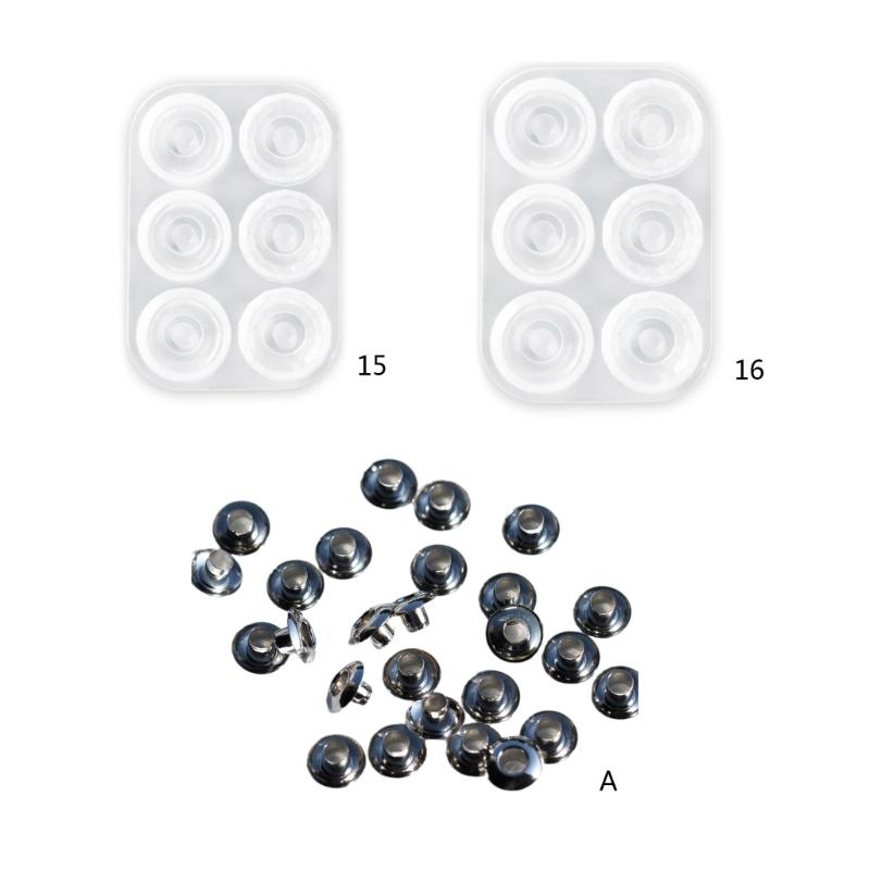 Diy Crystal Epoxy Mold 6 Grids Ball Earrings Bracelet Mirror Resin Mold Beads Silicone Mold for Diy Pendants Making