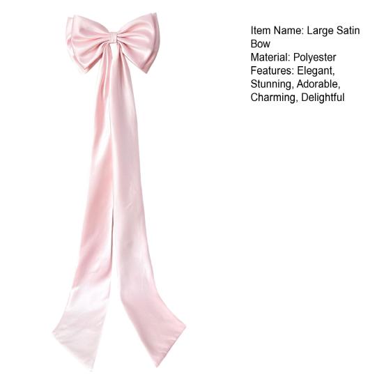 78x18.5 Inch Extra Large Christmas Tree Topper Bow Christmas Giant Satin Bow with Long Streamers for Wedding Holiday Home Party Decor