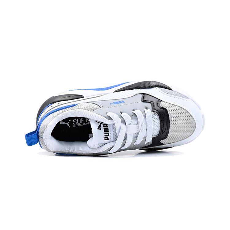 Puma X-Ray 2 Square Low Top Kids Running Shoes Kids Running Shoes White Blue 374192-19
