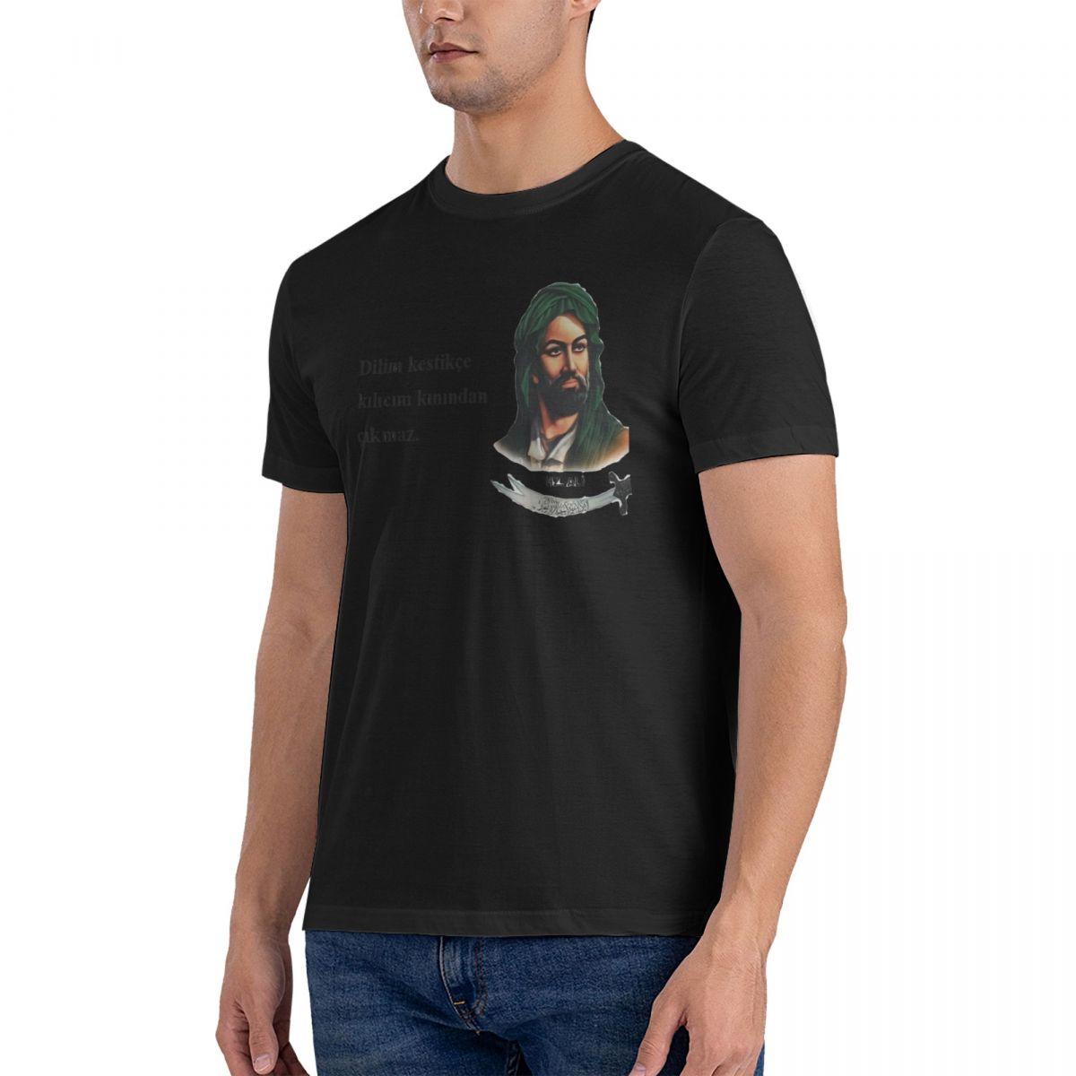 

Summer Men T Shirts Vintage Imam Ali Hz. Ali Alevi Alevitens Short Sleeve Printed Graphic Print Tshirt Vintage Casual T-shirt S
