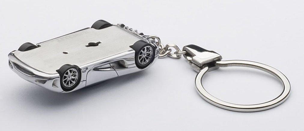 AUTOartDESIGN Koenigsegg Agera Schlüsselanhänger Fertigmodell 1/87 (Aluminium)
