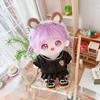Niannyyhouse 20cm Puppenkleidung - Baumwoll-Puppenkleidung - Lederjacke, Gestreiftes T-Shirt, Lederrock - Puppenbabykleidung - Verkleidung - Für Stofftiere