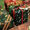 50*70cm Christmas Gift Wrapping Paper Gingerbread Merry Christmas Xmas Tree Pattern Flower Bouquet Packaging Decoration Paper