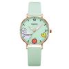 Kids Watches Pink Cute Children's Wristwatch Cartoon Pattern Quartz Watch Set for Girls Fashion Students' Clock Relogio Infantil