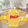 Winnie Pooh Round Office Rug Design for Game Room Foyer Balcony Decorate Room Antislip Round Carpet Decorate Offices Best for Christmas
