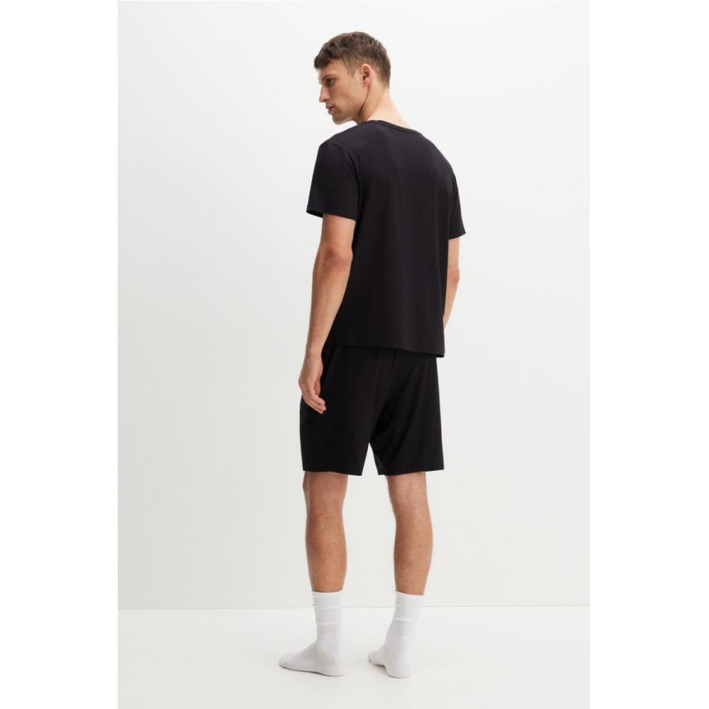 H M Jersey pyjaMa T sHirT   sHorTs Black
