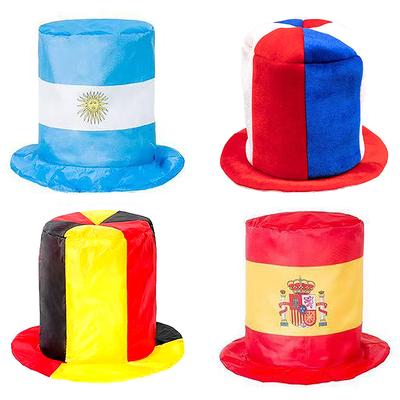 2026 Globale Fußballveranstaltungen Nationalmannschaft Flaggenhut Fußballturnier Fans Zylinder für Fußballparty Karneval und Feiern