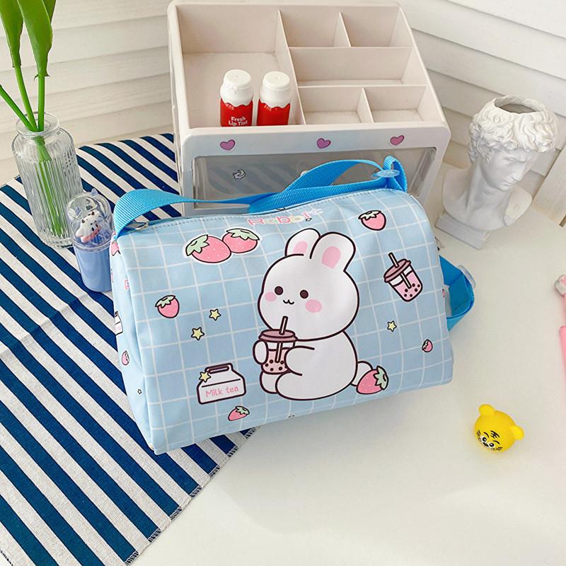 Adorable Cartoon Rabbit Children's Pillow Bag Perfect For Girls Stylish And Fun