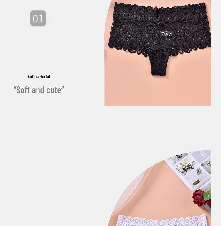 Perizoma di pizzo da donna taglia forte: Mutandine in Cotone Ultrasottili e Sexy per Stili Europei e Americani