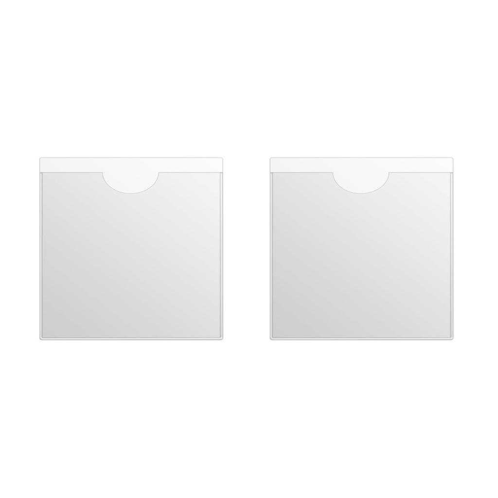 Portapermisos de estacionamiento para parabrisas de coche, autoadhesivo, cuadrado, transparente