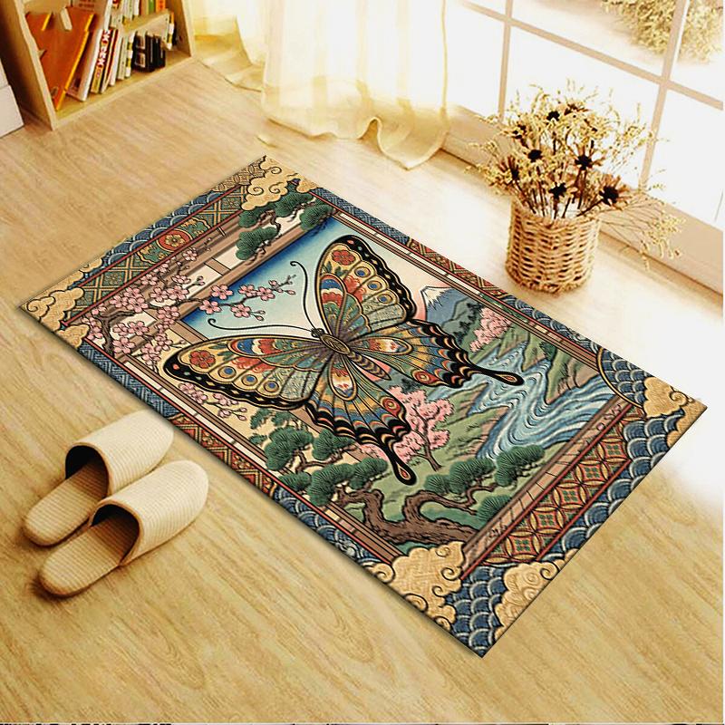 2025 New Butterfly Decoration Carpet Rug for Living Room Bedroom Home Sofa Decoration,Kids play Non-slip Floor Mat34