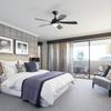 42-inch ceiling fan with lighting, DC motor, timer function (1/4/8 H), remote control included, 5 ABS blades-black