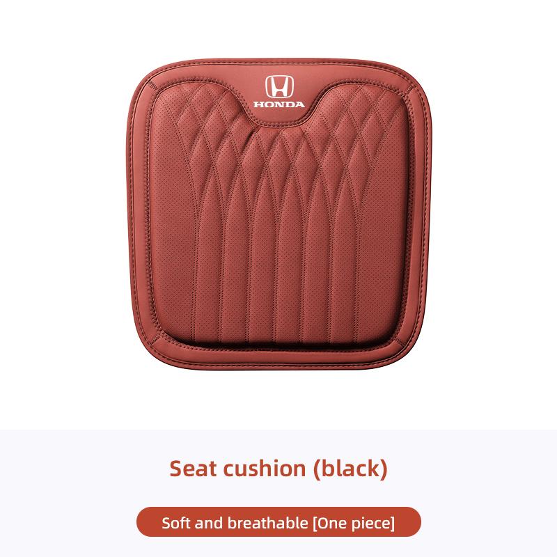 Nappa Leather Car Seat Cover Four Season Cushion Lumbar Pillow For Honda Civic Accord Fit Jazz Pilot CRV Odyssey Passport City JS1