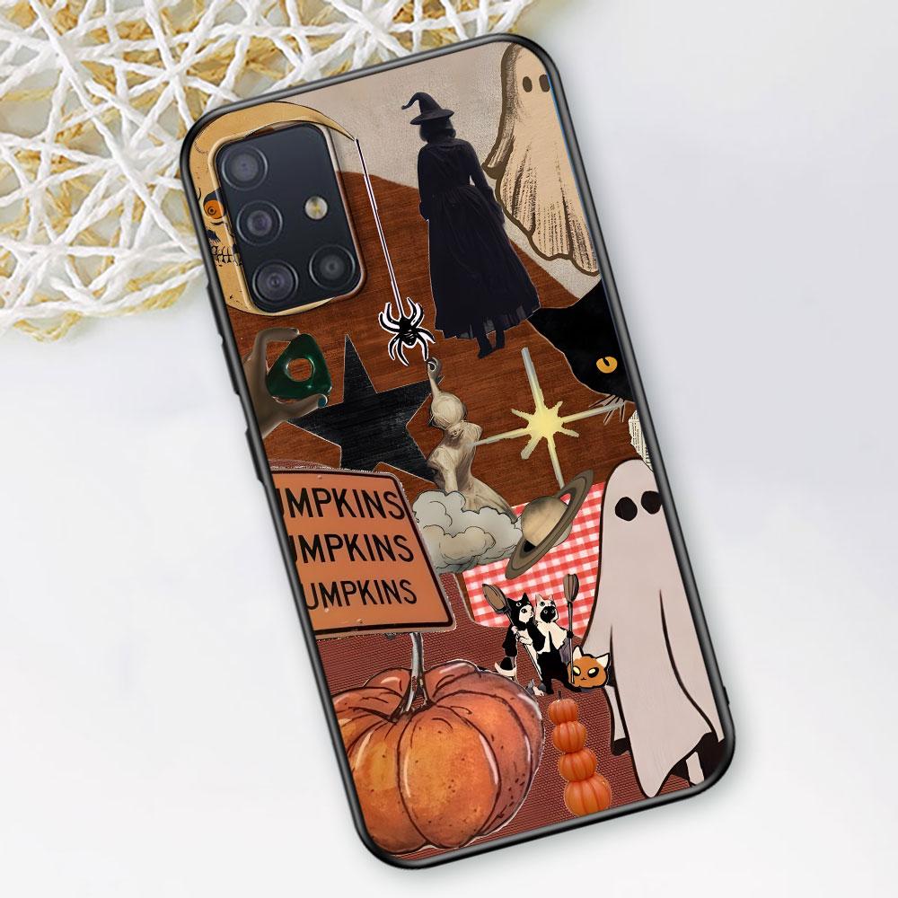 

Эстетический чехол с милым призраком для Samsung Galaxy A54 A53 A32 A52s A12 A21s A51 A22 A31 A52 A72 A11 A14 A02s A23, чехол из ТПУ для телефона Samsung A42 5G