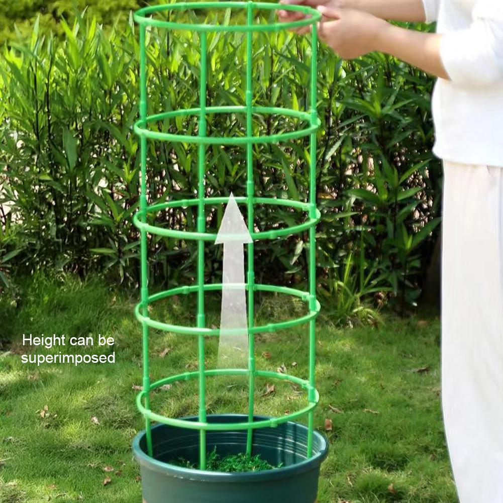 Plant Support Pile Half Round Climbing Vines Stake Bonsai Fixing Rod Garden Plant Stake Holder Flower Ring Support Rack