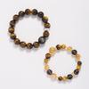 Handmade Tigers Eye Crystal Bracelet Women Men Ethnic Style Stackable Gift Valentines Day Qixi