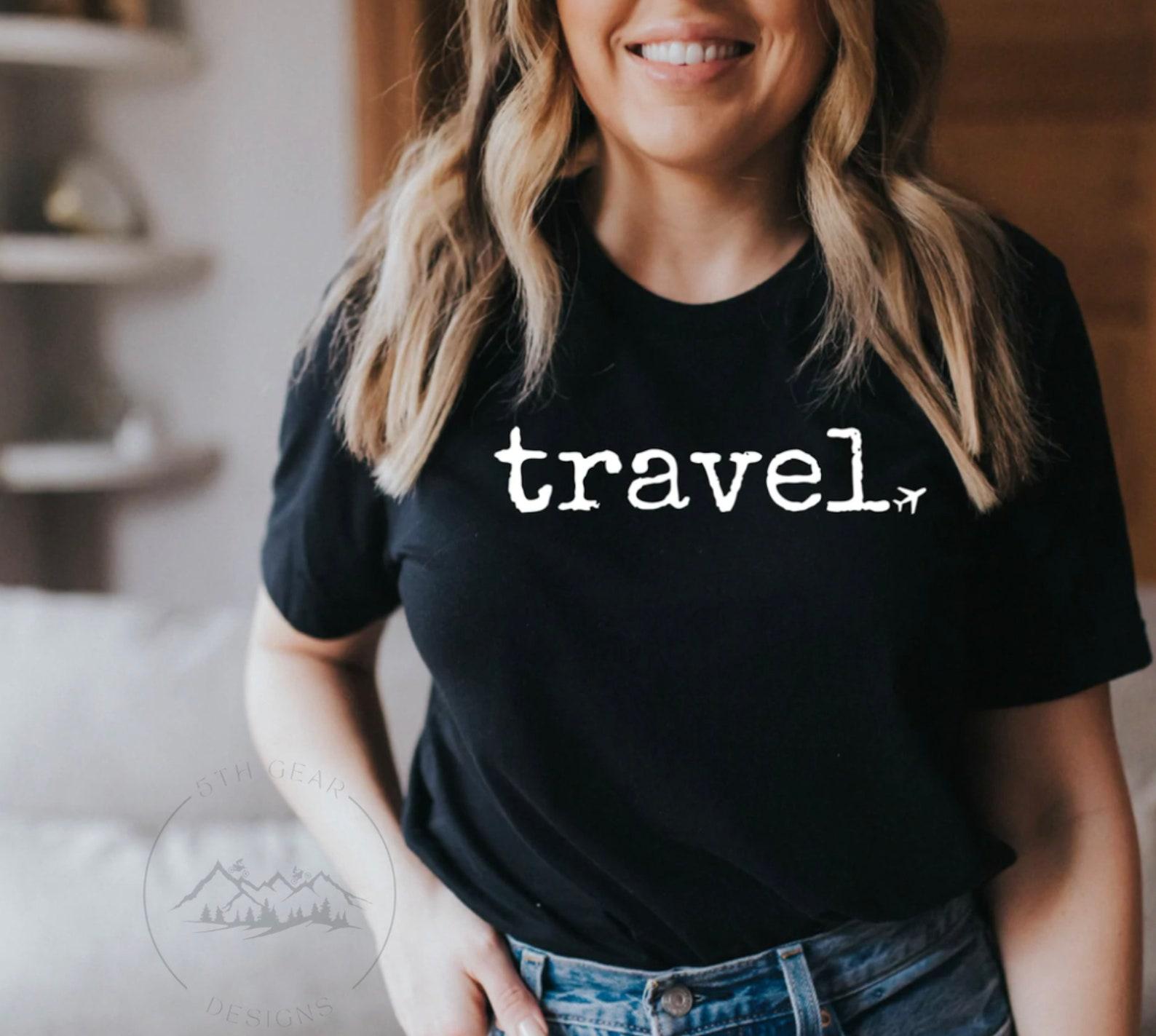 Travel Unisex Graphic T-Shirt, Short Sleeve Shirt, Adventure, Airplane M