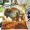 1pc of Soft And Comfortable Yak Blanket Designed with Primitive Tribal Patterns Machine Washable, Suitable for All Seasons, Perfect for Beds, Sofas, T