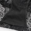 French sexy panties, thin see-through mesh lace large size panties, pure cotton crotch low-rise briefs