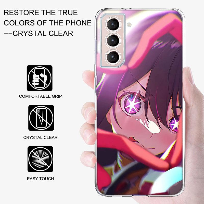 H-Hoshino Ai Phone Case For Samsung Galaxy S25 Edge S24 S23 FE S21 S20 S10 Plus S22 S26 Ultra Cover Clear Cases TPU Capa Shell C