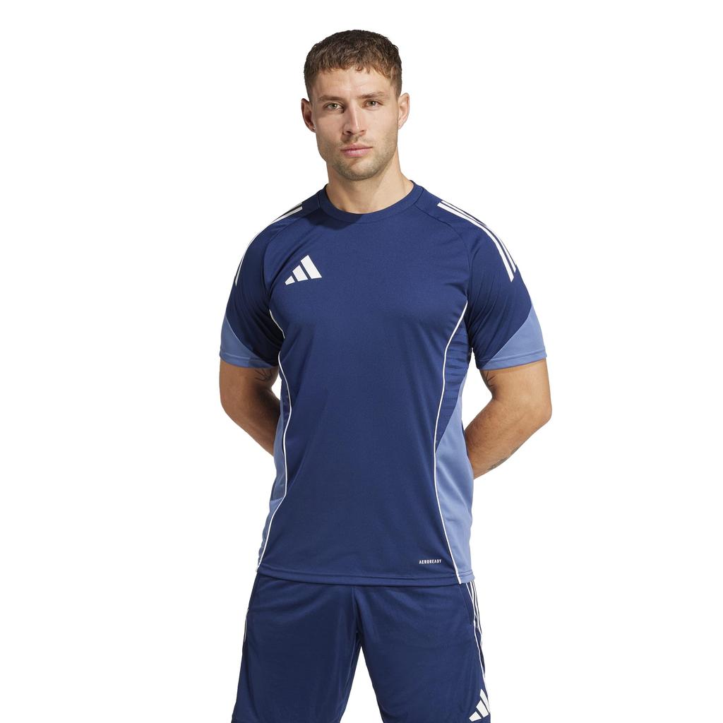 Adidas Tiro 25 Competition Training Jersey Short Soccer Team Navy Blue Size M Men's (JSK16), Sleeve, T-Shirt, Blue/Crew (JI6555),