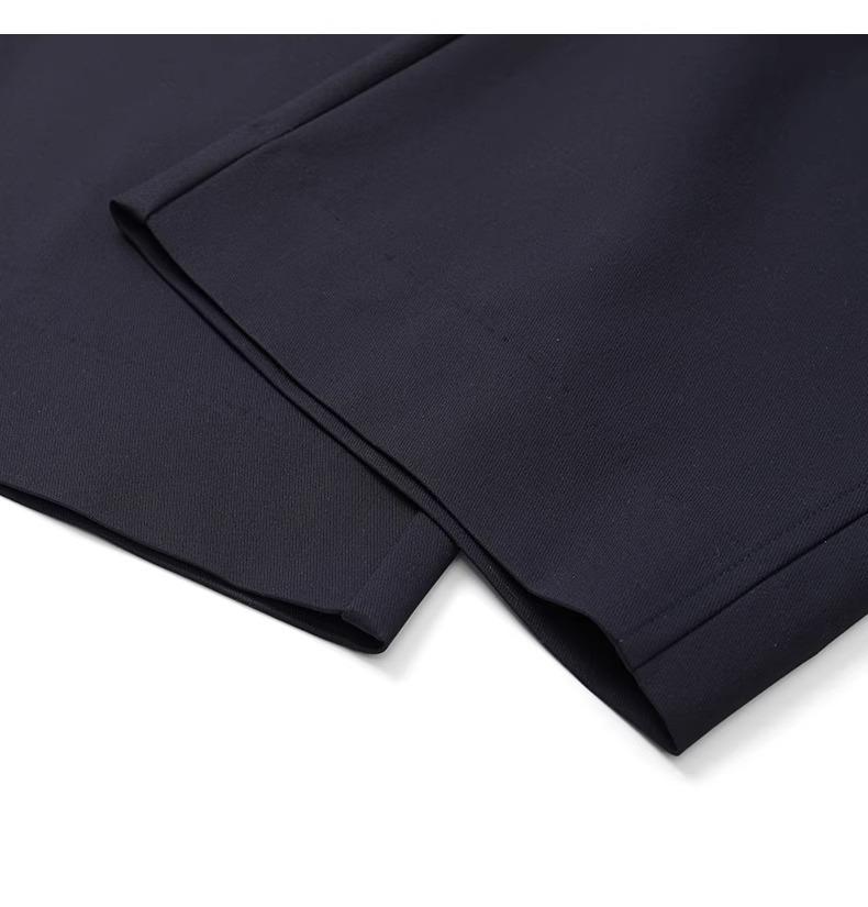 Khaki Women's Wide-Leg Pants – Spring/Autumn 2025: Draped, Nine-Point, Casual Straight-Leg Fit.