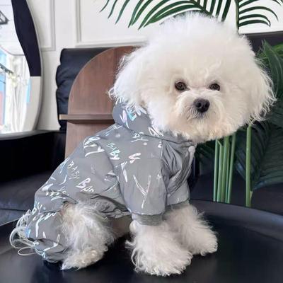 Reflektierende Vierbeinige Baumwollkleidung für Kleine Hunde: Bichon, Zwergspitz, Schnauzer, Teddy - Herbst/Winter