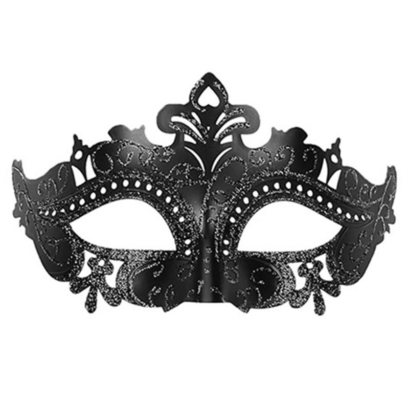 2Pcs Masquerade Mask for Men Women, Glitter Butterfly Eyemask Masquerade Half Face Cover Masquerade Costume Decoration