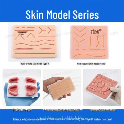 Surgical Suturing Practice Pad Silicone Skin Model for Medical Students