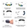 Outdoor Cycling Riding Polarized Fishing Glasses Mountain Bike Riding Sunglasses for Camping White