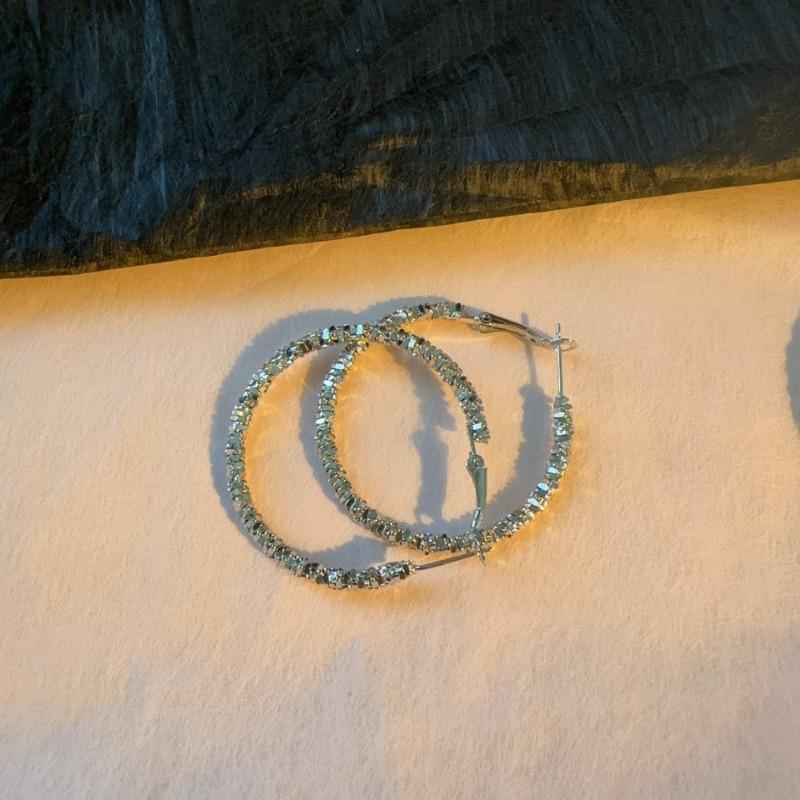 Cercei rotunzi geometrici versatili din aur, stil OL, Europa și America, la modă, cercei exagerați Ruili Circle, stil feminin