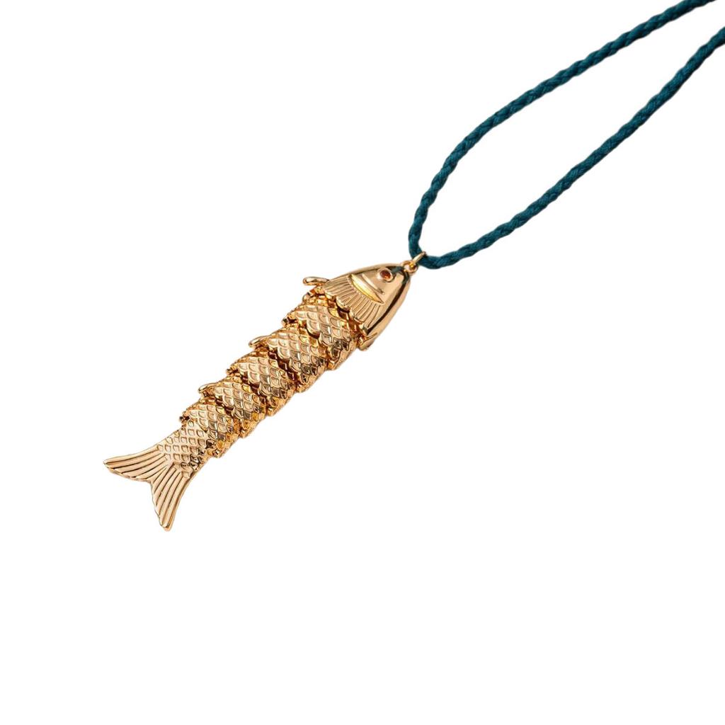 2025 Trendy Adjustable Fish Pendant Choker Chain Fashionable Necklace Women Jewelry Gift Accessory
