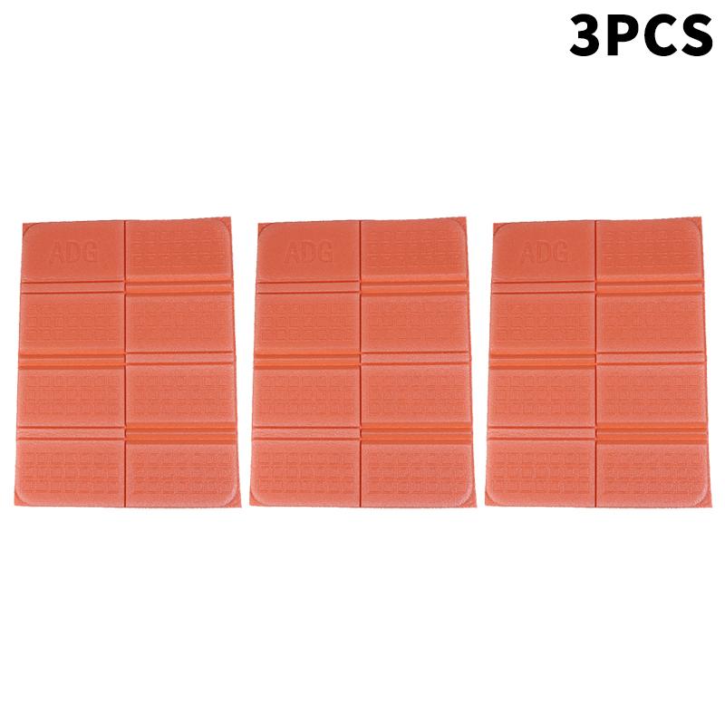

{Summer2} {Summer2} Outdoor Portable Foldable Seat Cushion Insulation Foam Thermal Insulation Damp Cushion Waterproof Floor Mat 3PCS помаранчевий