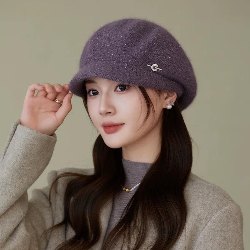 Hat Women's autumn and winter knitted hat Warm cap New winter wool hat