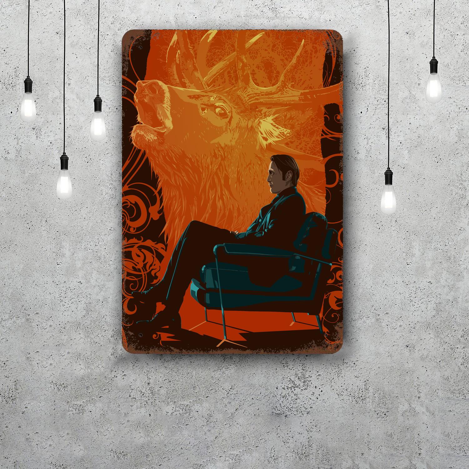 

Hannibal Vintage Tin Sign Home Decor Wall Decor Art Wall Mural Room Decoration Decor Retro Metal Sign Plate Bar Posters 20x30cm（7.8x11.8inch）