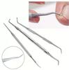 4pc Professional Toe Nail Clippers Cutter Toenail Tool Thick Nails Dead Skin Dirt Remover Super Sharp Curved Blade Nail Tools