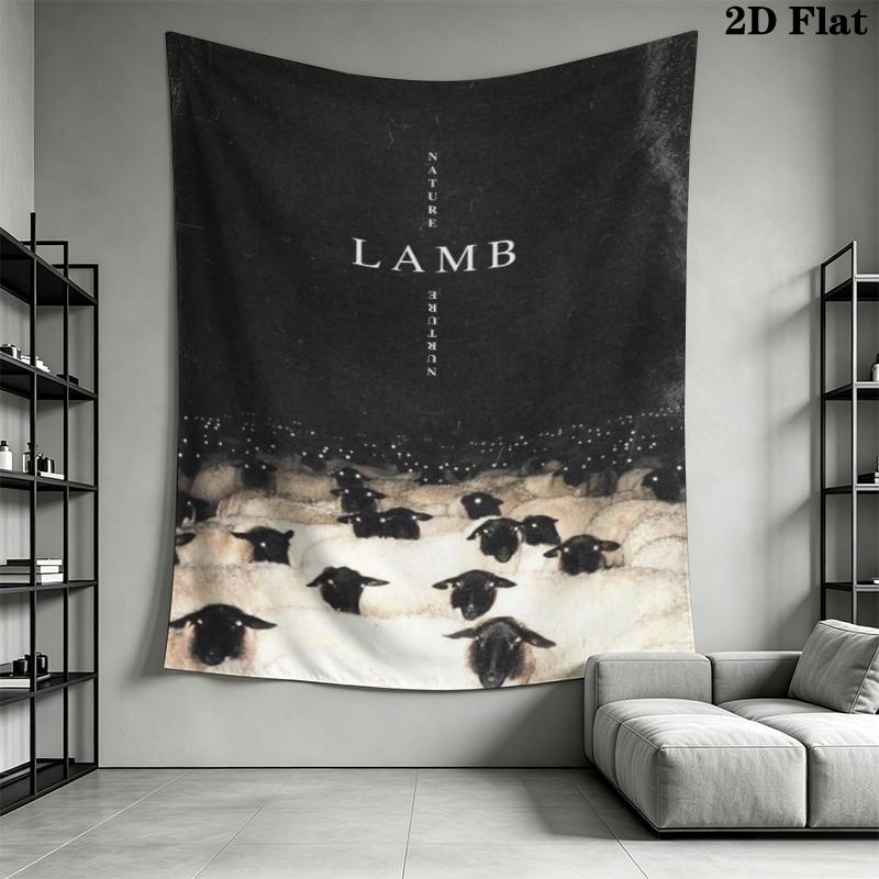 The Silence of the Lambs Wall Tapestry Aesthetic Wall Hanging Printed Fabric Blanket Decorative Tapestries for Bedroom Living Room Home Decor