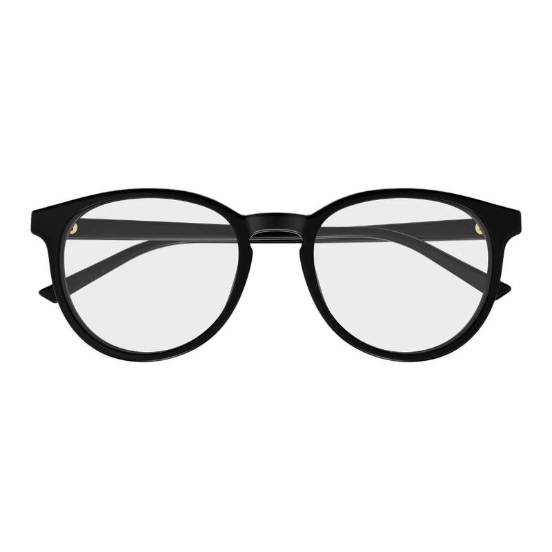 Gucci optical glasses [Available prescriptions] Integrated plate nose pads 001 (black frame/clear lens) 51 dust bag + glasses case (random color)