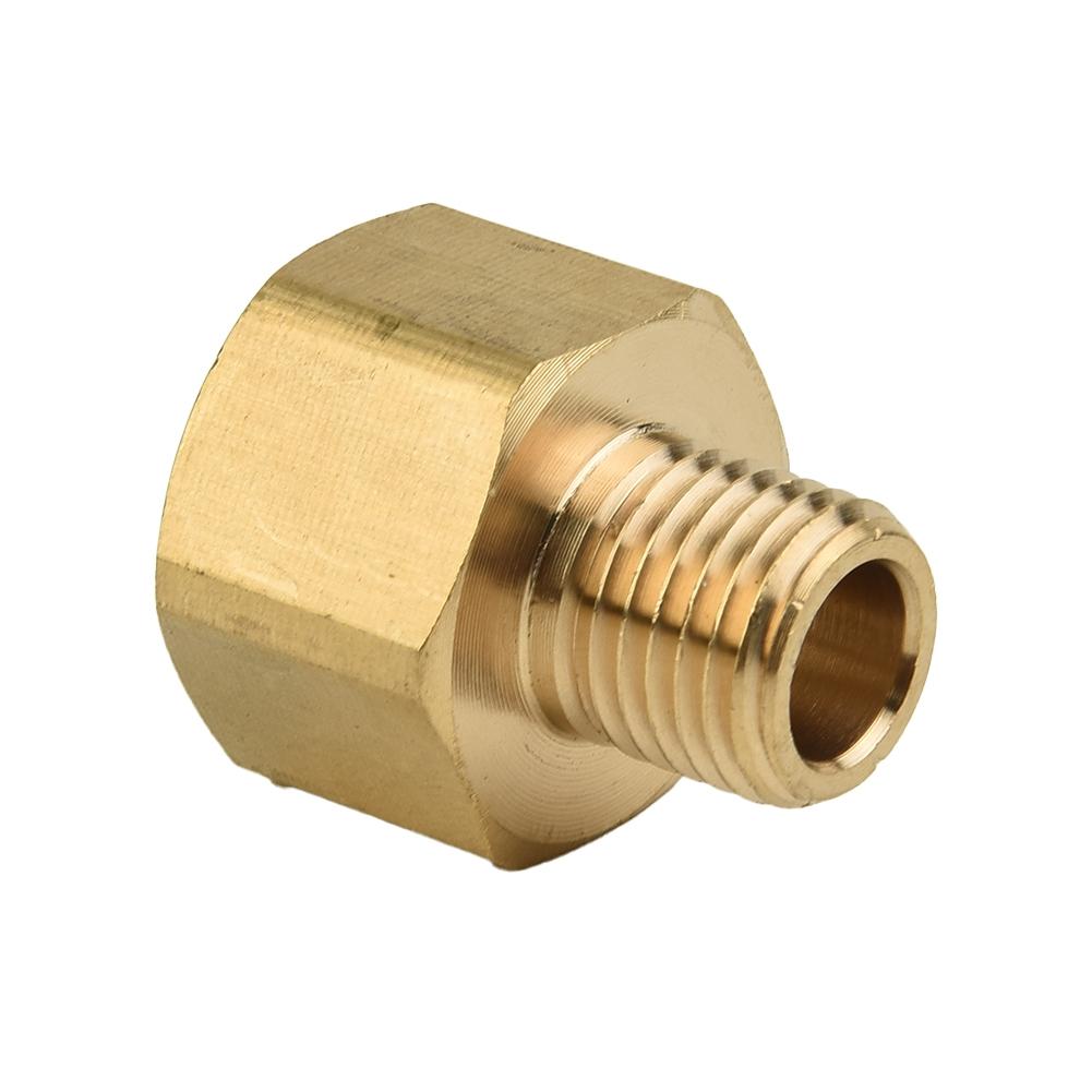 Leak proof Hose Adapter Golden 3cm 1.18inch For Pressure Brass Connector