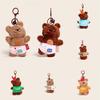Wear Bear Clothes Plush Keychain Backpack Pendant Cartoon Kids Gift Decoration