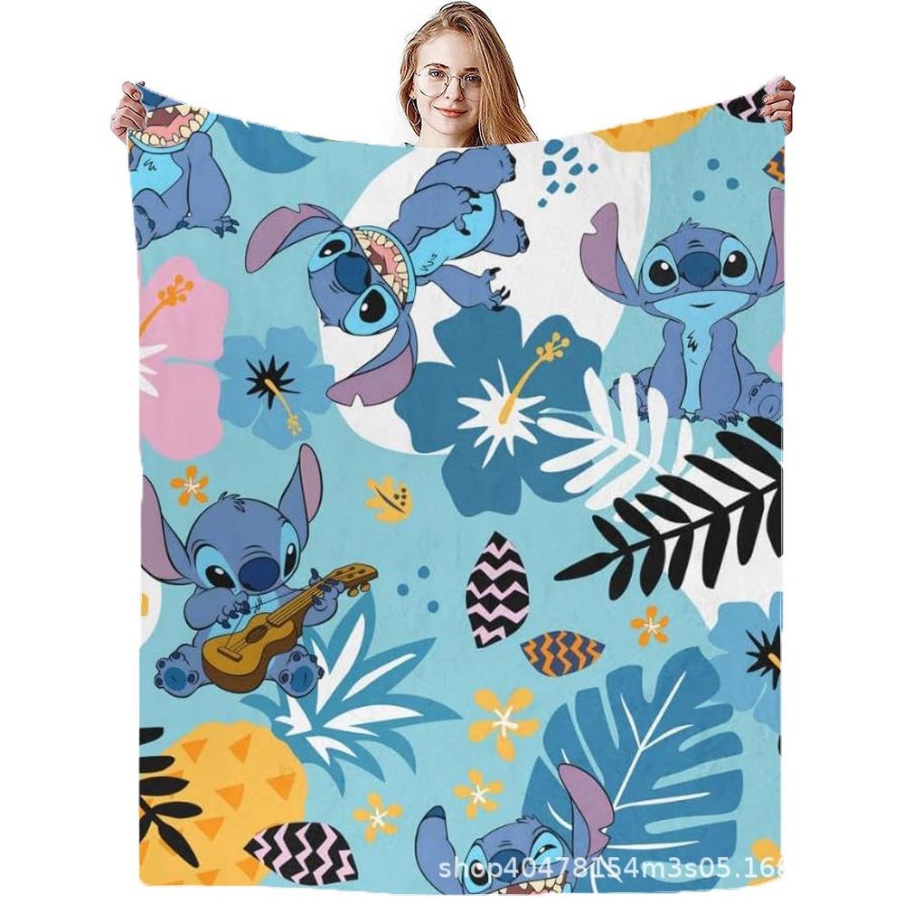 Stitch Flannel Blanket Star Baby Blanket Air Conditioning Blanket Nap Blanket Flannel Blanket Cross Border