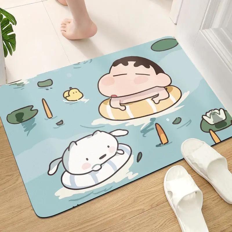 Diatom Mud Quick-Dry Non-Slip Bathroom Mat - Crayon Shin-chan Design