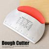 Stainless Steel Dough Cake   Scraper Pizza Cutter Cutting Knife with Scale Baking Tool