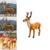 Christmas Deer Decor Figurine With Plastic Material For Holiday Window Display And Storefront Setup