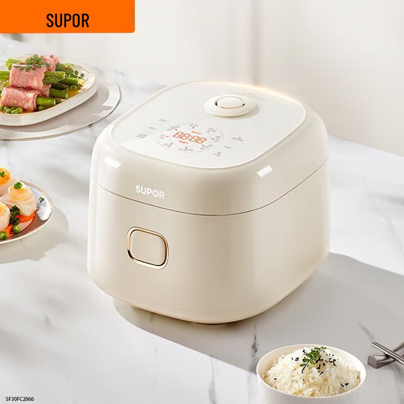 SUPOR 3L Multi-function Non-Coated Stainless Steel Rice Cooker CN plug (adapter included)