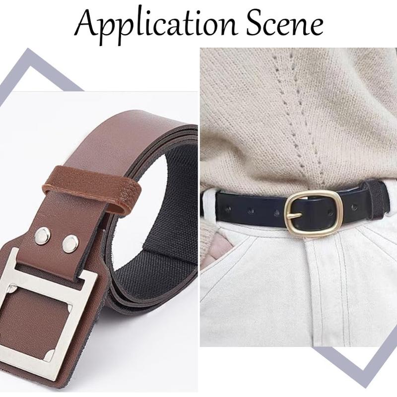 Belt Loop Buckles 10/20 Pcs Sturdy Scratch Resistant Fasteners for Men Everyday Belt Replacement Repair Camping Trip Use