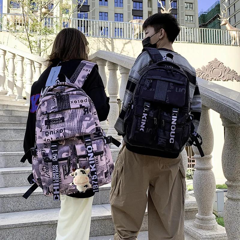 School Backpack for Teenage Boys Cool Schoolbag Waterproof Travel Backpack College Large Bookbag Kids School Bags